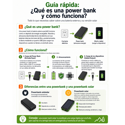 Batería externa Solar